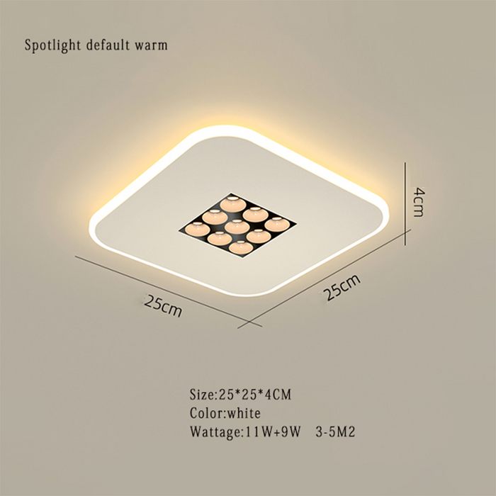 Moderne LED Plafondlamp - plafondspot ontwerp biedt een minimalistische maar verfijnde uitstraling - duurzame constructie - huishoudmeester