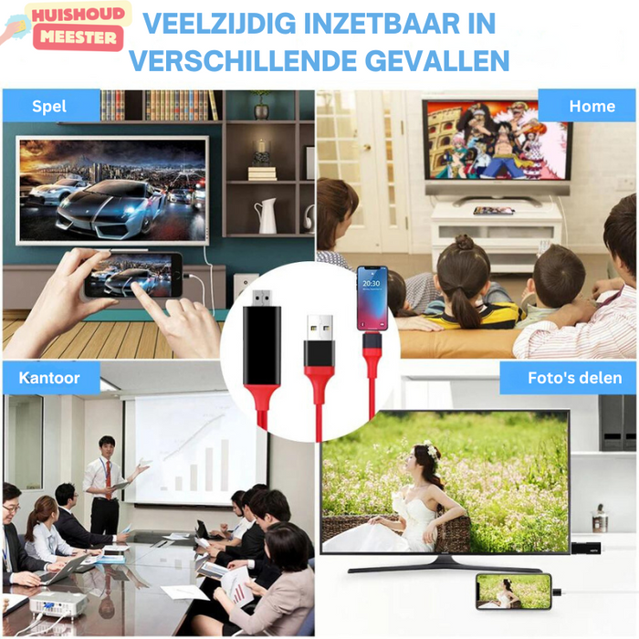 HDMI-adapterkabel voor telefoons en tablets