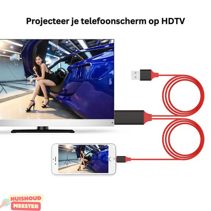 HDMI-adapterkabel voor telefoons en tablets