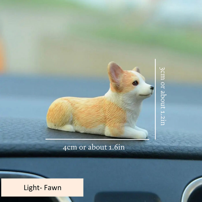 Handgesneden Miniatuur Corgi's - laten de schoonheid en geest van de trouwe viervoeters zien - huishoudmeester