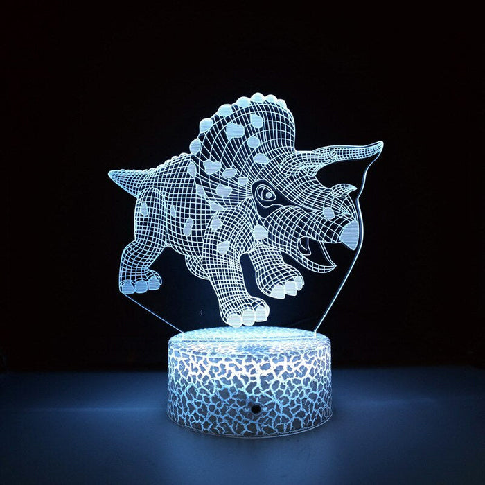 3D LED-lamp Dinosaurus - Smart Touch & Afstandsbediening - 10x20cm - Huishoudmeester