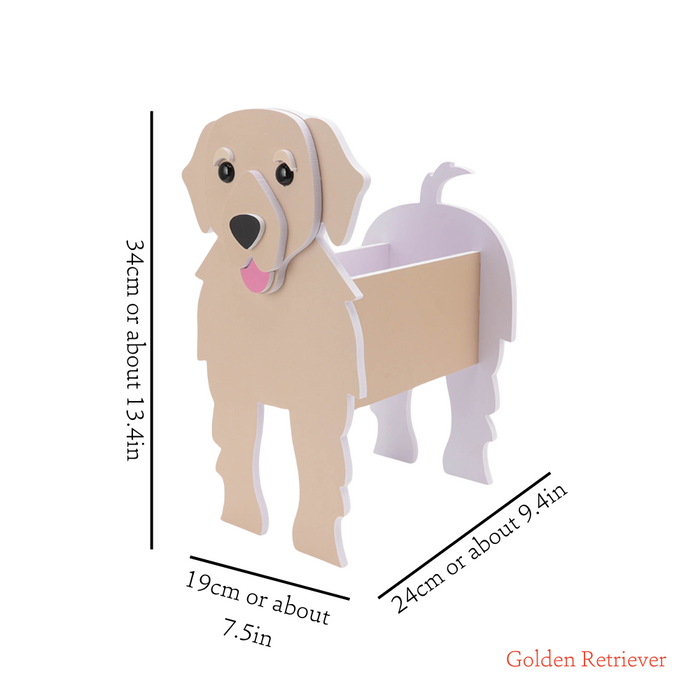 Hond-vormige Bloempot - de perfecte toevoeging aan elke tuin, woonkamer of kantoor - duurzaam foamboard - huishoudmeester