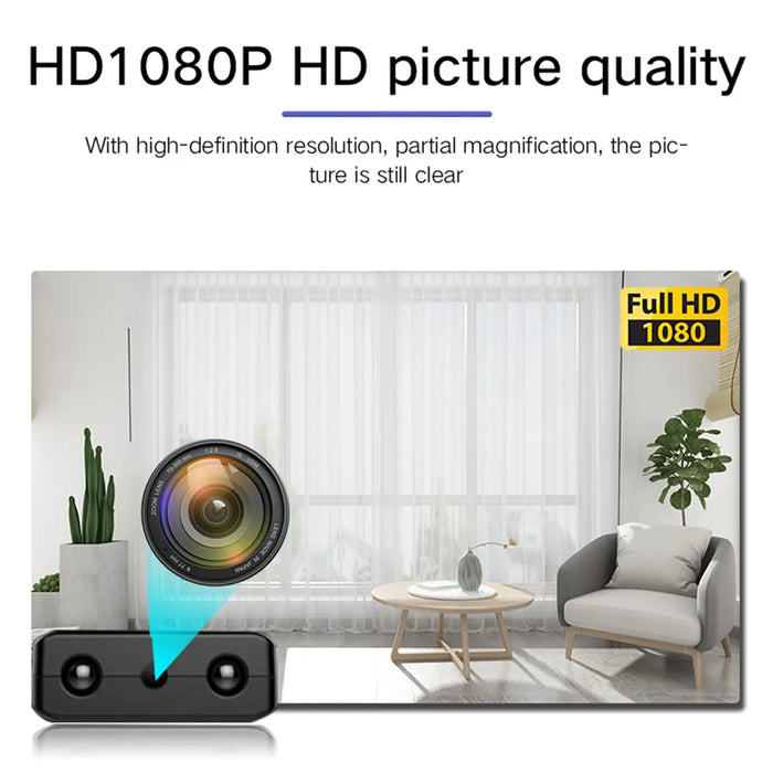 Mini Wi-Fi Camera met Remote Playback - compacte, draadloze camera - Ideaal voor diverse beveiligingsbehoeften - huishoudmeester