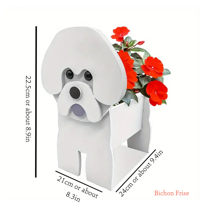 Hond-vormige Bloempot - de perfecte toevoeging aan elke tuin, woonkamer of kantoor - duurzaam foamboard - huishoudmeester