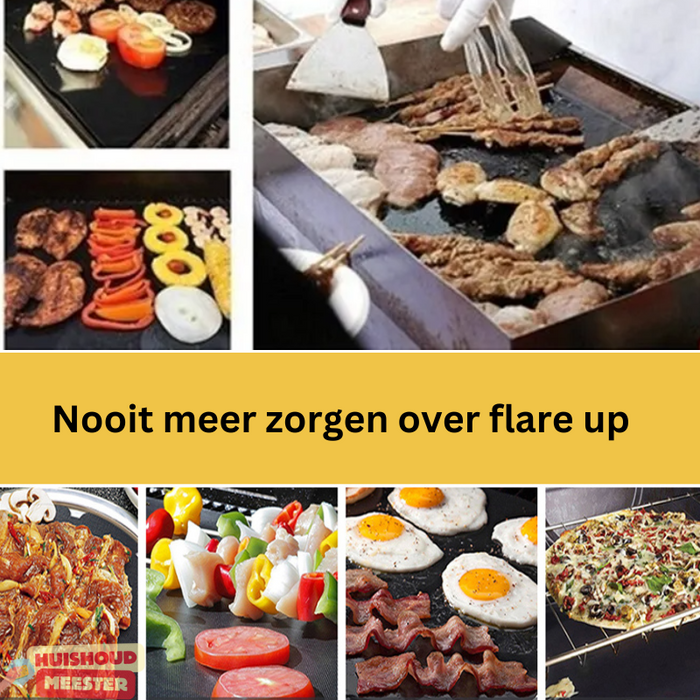 Barbecue mat voor grillen en bakken - testwinnaar