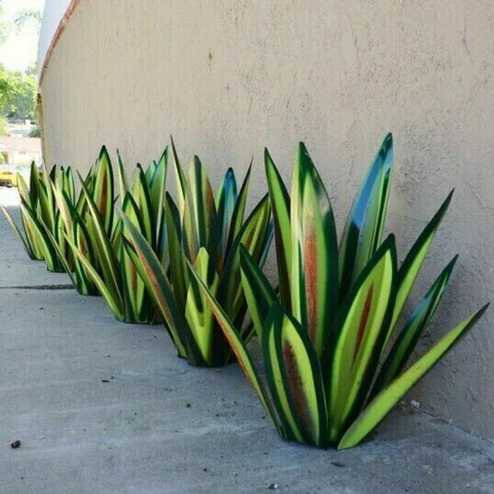 Weerbestendig zonne-agave tuinlicht - waterdicht - handgemaakt - unieke tequila-plantendecoratie - huishoudmeester