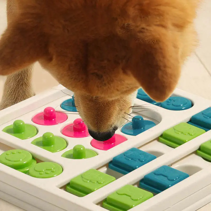 Interactieve Hondenpuzzel Voederbak - de ultieme oplossing om snelle eters te vertragen en de hersenen van je hond scherp te houden - huishoudmeester