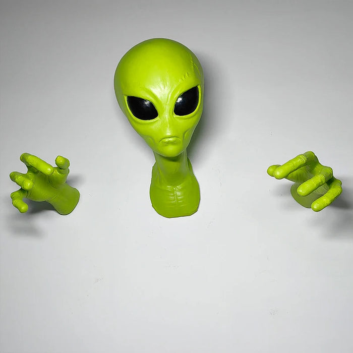 Alien 3D Muurdecoratie - unieke en gedurfde decoratiestijl - ideaal voor gamekamer, kantoor, of entertainmentruimte - huishoudmeester