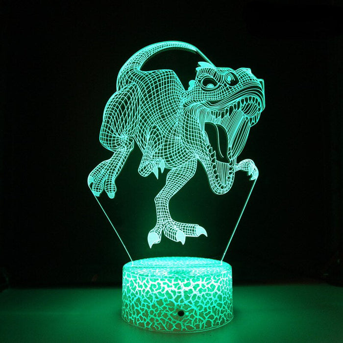 3D LED-lamp Dinosaurus - Smart Touch & Afstandsbediening - 10x20cm - Huishoudmeester