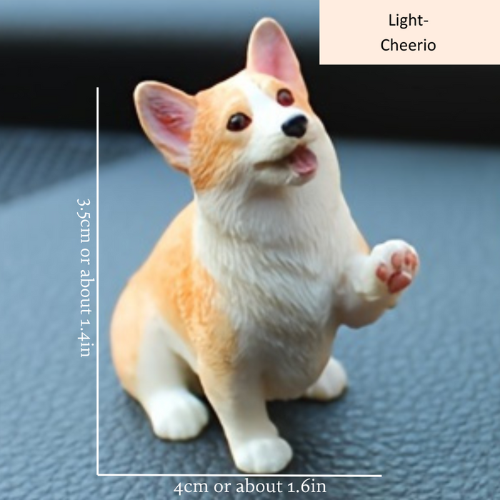 Handgesneden Miniatuur Corgi's - laten de schoonheid en geest van de trouwe viervoeters zien - huishoudmeester