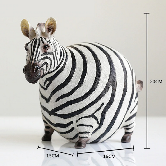 Schattige Zebra-geïnspireerde Beeldjes - uniek en charmant - levendige en gedetailleerde kleurtoepassing - huishoudmeester