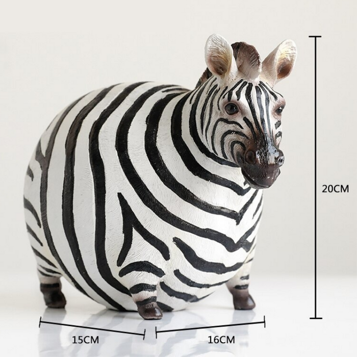 Schattige Zebra-geïnspireerde Beeldjes - uniek en charmant - levendige en gedetailleerde kleurtoepassing - huishoudmeester