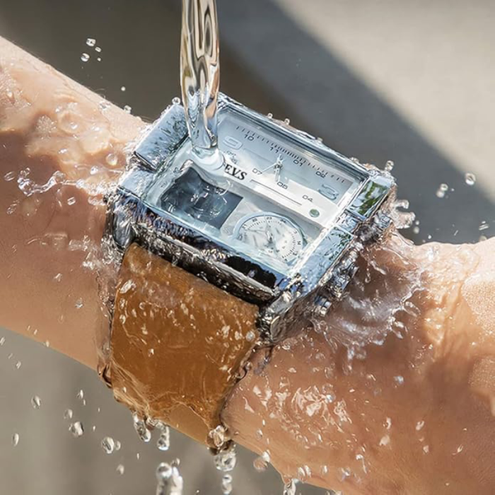 Het Ultieme Horloge voor Stijl en Prestaties - klassieke leren band en sportief maar verfijnd ontwerp - waterdicht - lichtgevend display - huishoudmeester