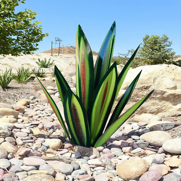 Weerbestendig zonne-agave tuinlicht - waterdicht - handgemaakt - unieke tequila-plantendecoratie - huishoudmeester