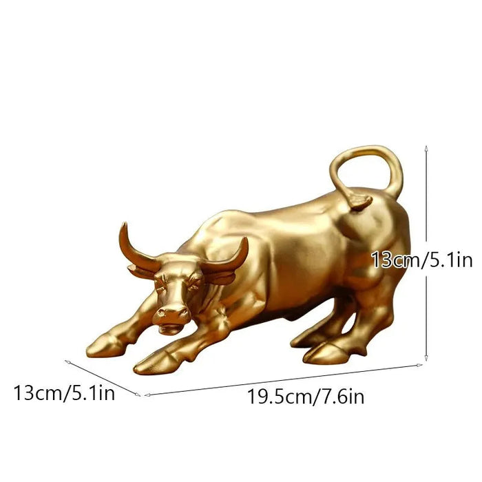 Aantrekkelijk Stier decor - symboliseert kracht, ambitie en financiële groei - premium afwerking - voor thuis of op kantoor - huishoudmeester