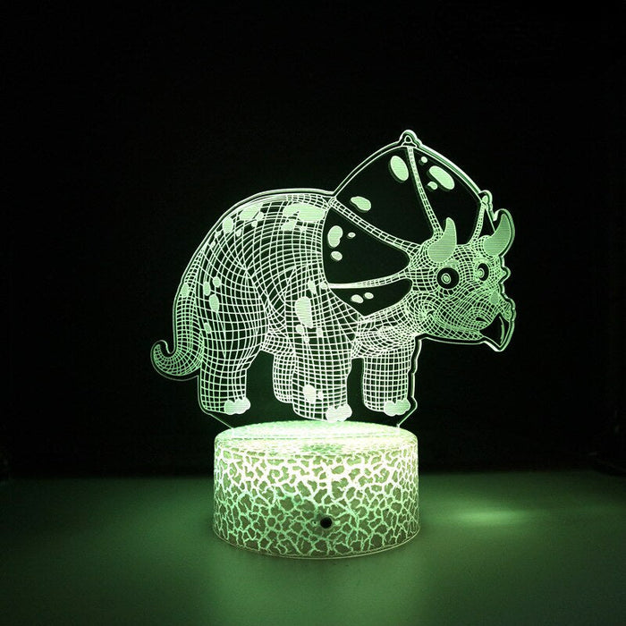 3D LED-lamp Dinosaurus - Smart Touch & Afstandsbediening - 10x20cm - Huishoudmeester