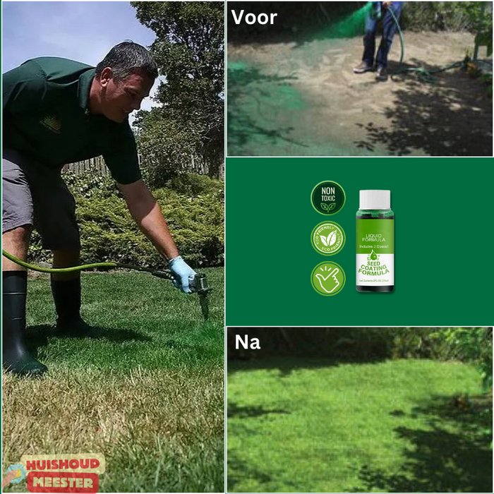 Revitaliserende grasspray om je gazon te herstellen