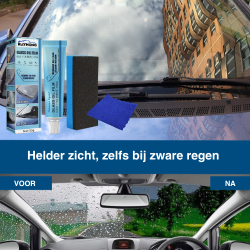 Beschermer Glasreiniger - kristalhelder zicht en verbetert de veiligheid tijdens het rijden - waterdichte bescherming - huishoudmeester 1+1 GRATIS