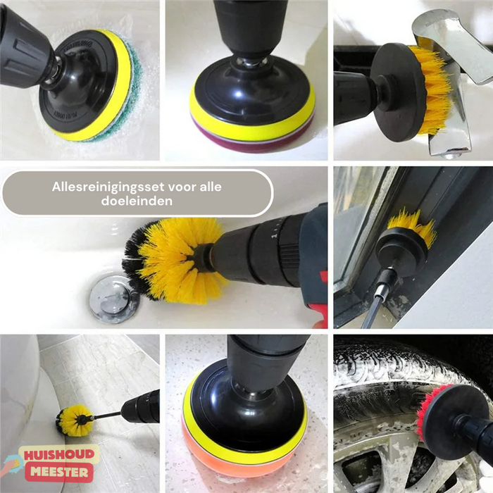 DrillBrush | Borstelset voor krachtige dieptereiniging