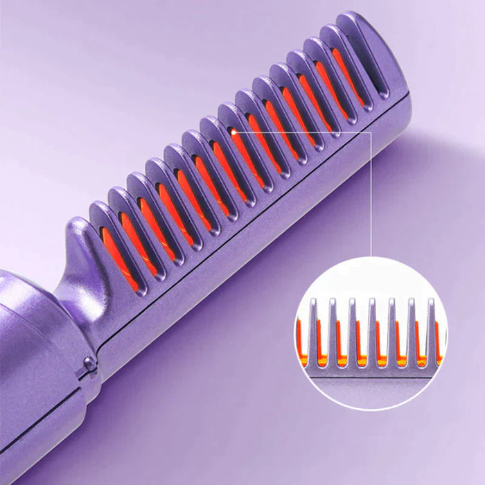 Reis Haarstyler - borstel en stijltang combinatie - snelle opwarming - keramische coating - Huishoudmeester