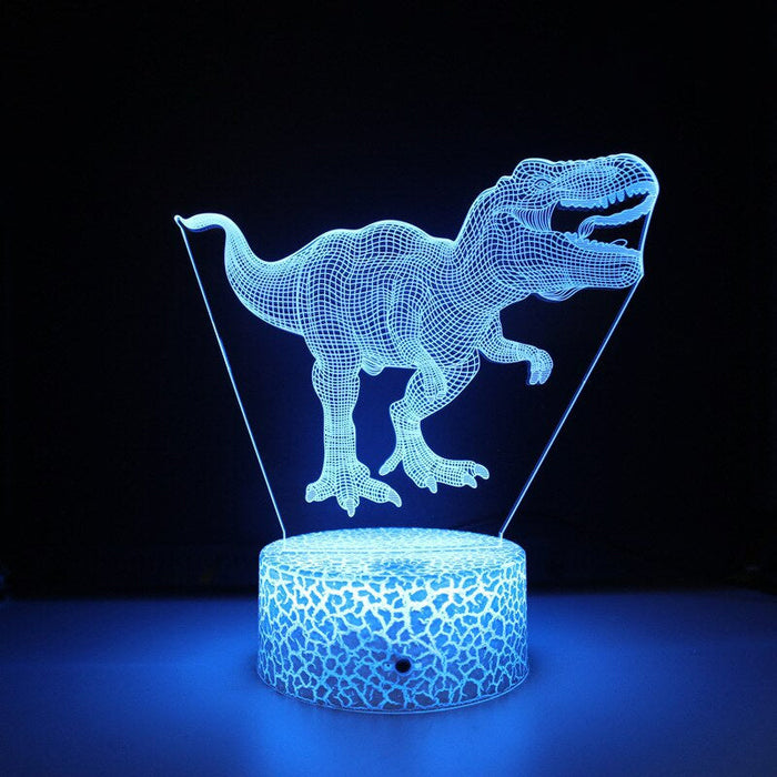 3D LED-lamp Dinosaurus - Smart Touch & Afstandsbediening - 10x20cm - Huishoudmeester