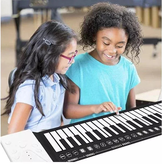 Oprolbare Piano - 16 tonen, 10 ritmes, 6 demo-liedjes - USB connectiviteit - ruimtebesparend - huishoudmeester