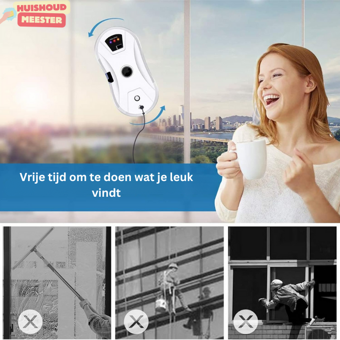 RoboCleaner | Nooit meer dure ramenlappers!