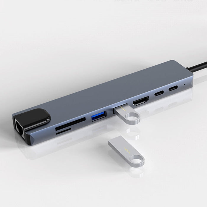 Universele USB-C Dockingstation - veelzijdige compatibiliteit, hoge datasnelheid en 4K HDMI-ondersteuning - huishoudmeester