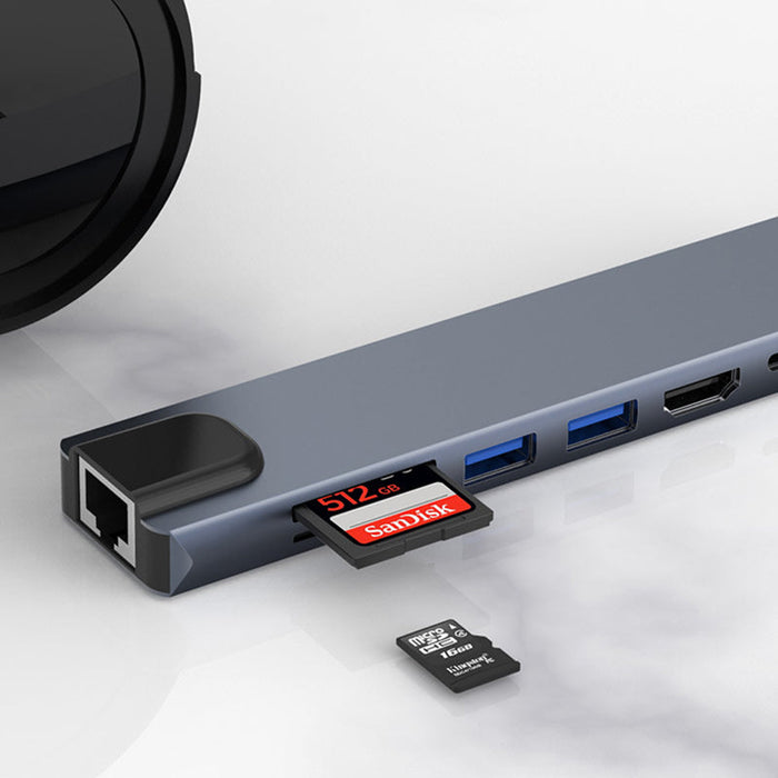 Universele USB-C Dockingstation - veelzijdige compatibiliteit, hoge datasnelheid en 4K HDMI-ondersteuning - huishoudmeester