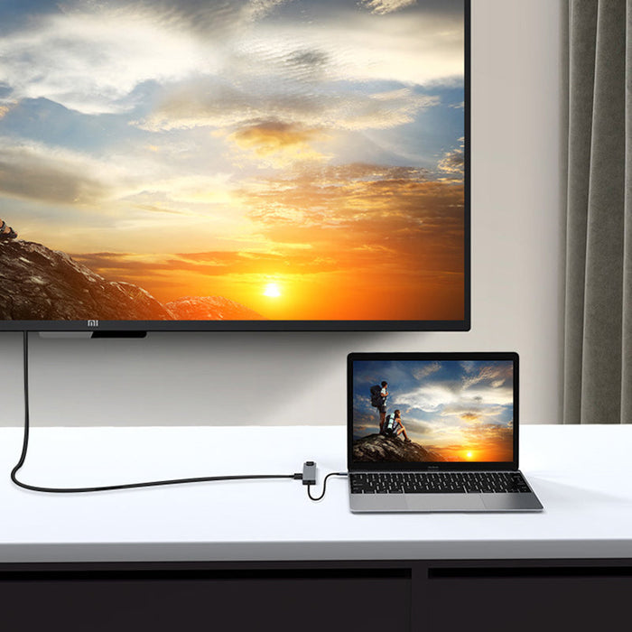 Universele USB-C Dockingstation - veelzijdige compatibiliteit, hoge datasnelheid en 4K HDMI-ondersteuning - huishoudmeester