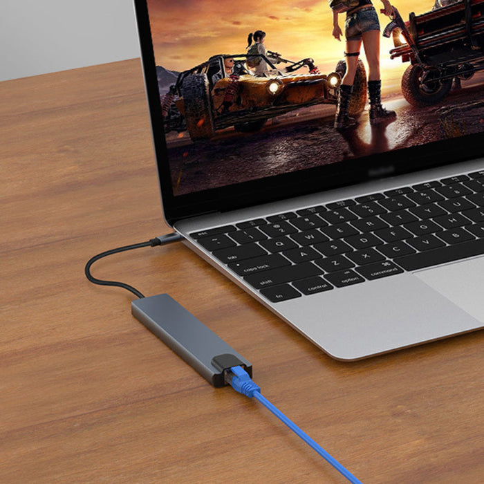 Universele USB-C Dockingstation - veelzijdige compatibiliteit, hoge datasnelheid en 4K HDMI-ondersteuning - huishoudmeester