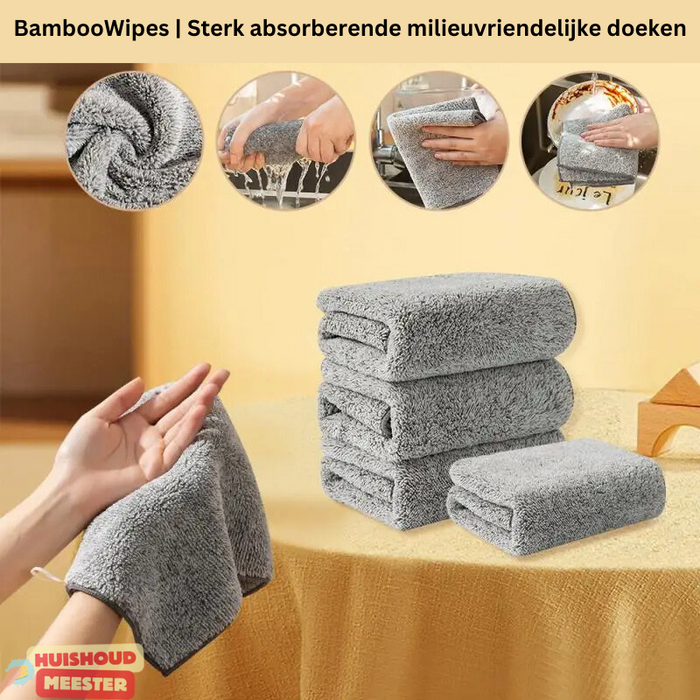 BambooWipes | Sterk absorberende milieuvriendelijke doeken