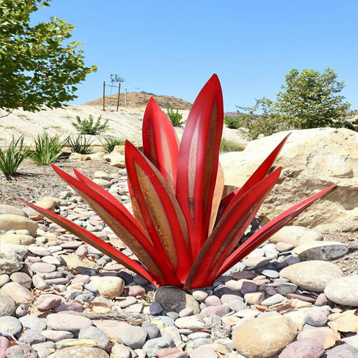 Weerbestendig zonne-agave tuinlicht - waterdicht - handgemaakt - unieke tequila-plantendecoratie - huishoudmeester