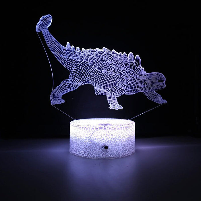 3D LED-lamp Dinosaurus - Smart Touch & Afstandsbediening - 10x20cm - Huishoudmeester