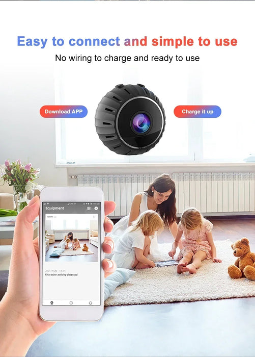 Nauwkeurige Mini Camera Voor Elk Moment - stijlvol, compact ontwerp - eenvoudige Eén-knopbediening - discreet - huishoudmeester