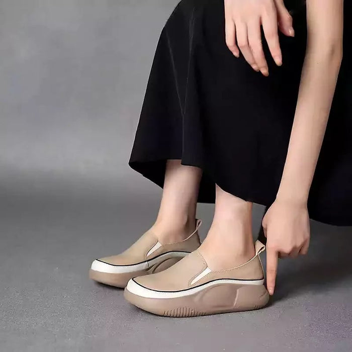 Damesmode Platform Loafers - chique platformontwerp - uitzonderlijk comfort - hoogwaardige materialen - huishoudmeester