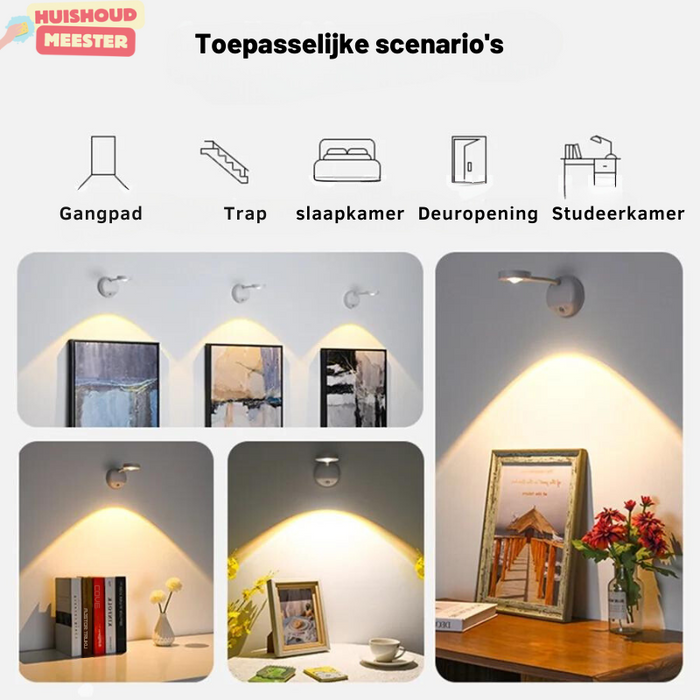 EasyGlow™ - LED Sensor wandlamp 1+1 GRATIS