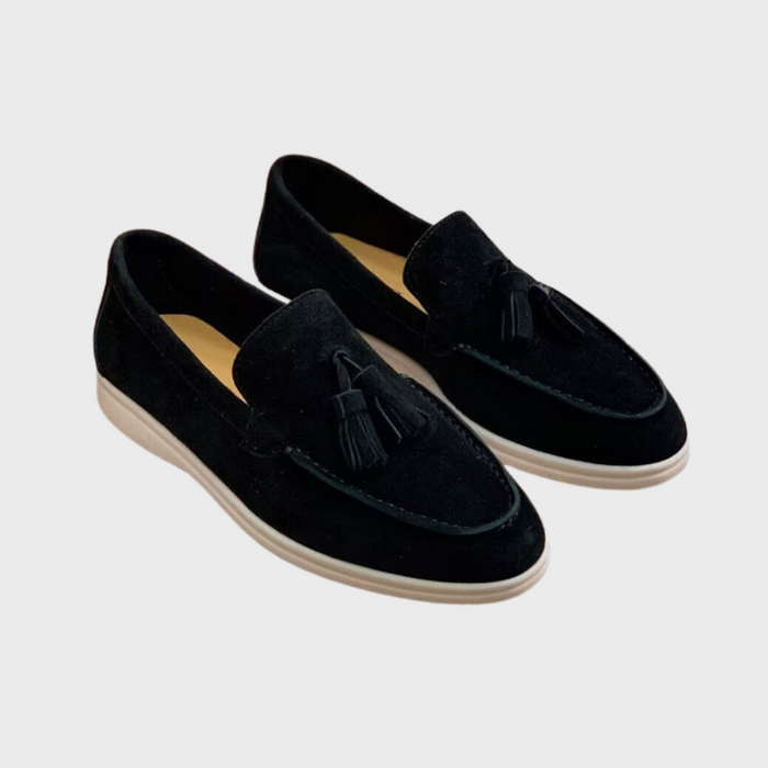 Leren Casual Loafers - strak, minimalistisch ontwerp - zachte, ademende leren constructie - huishoudmeester