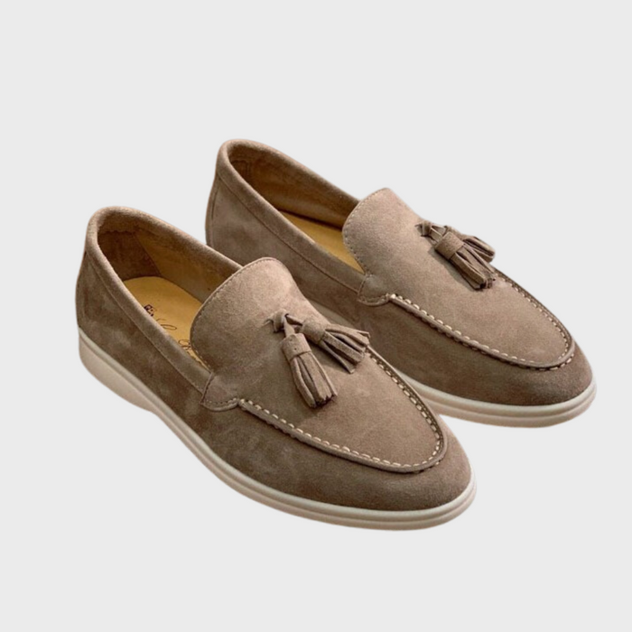 Leren Casual Loafers - strak, minimalistisch ontwerp - zachte, ademende leren constructie - huishoudmeester