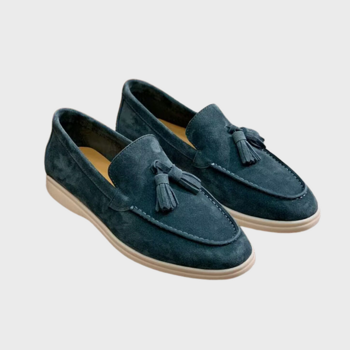 Leren Casual Loafers - strak, minimalistisch ontwerp - zachte, ademende leren constructie - huishoudmeester