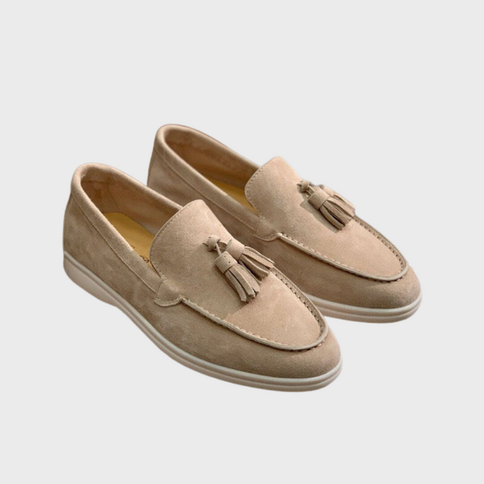 Leren Casual Loafers - strak, minimalistisch ontwerp - zachte, ademende leren constructie - huishoudmeester