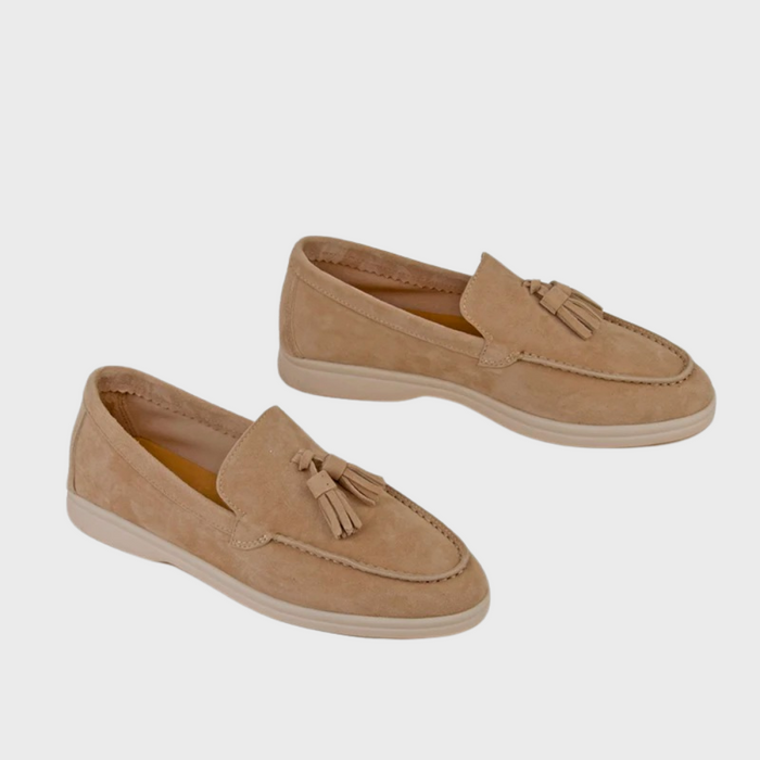 Leren Casual Loafers - strak, minimalistisch ontwerp - zachte, ademende leren constructie - huishoudmeester