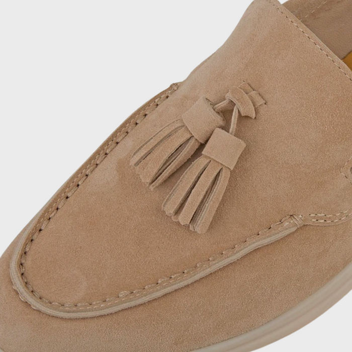 Leren Casual Loafers - strak, minimalistisch ontwerp - zachte, ademende leren constructie - huishoudmeester