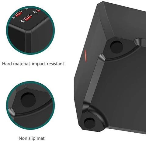 30-poorts USB Oplaadstation - output van 5V/2.4A - wereldwijd bruikbaar - snel en betrouwbaar opladen van je gadgets - huishoudmeester