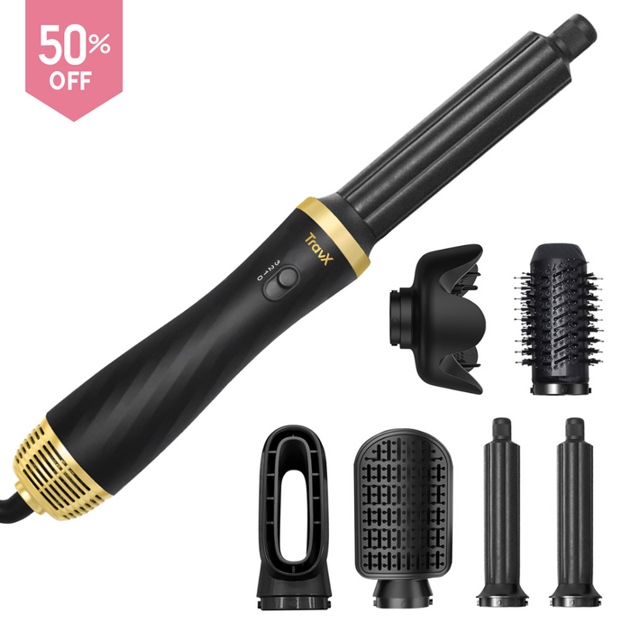 GlamPro 6-in-1 AirStyler - beschermt je haar tegen overmatige hitte - snel en efficiënt - huishoudmeester