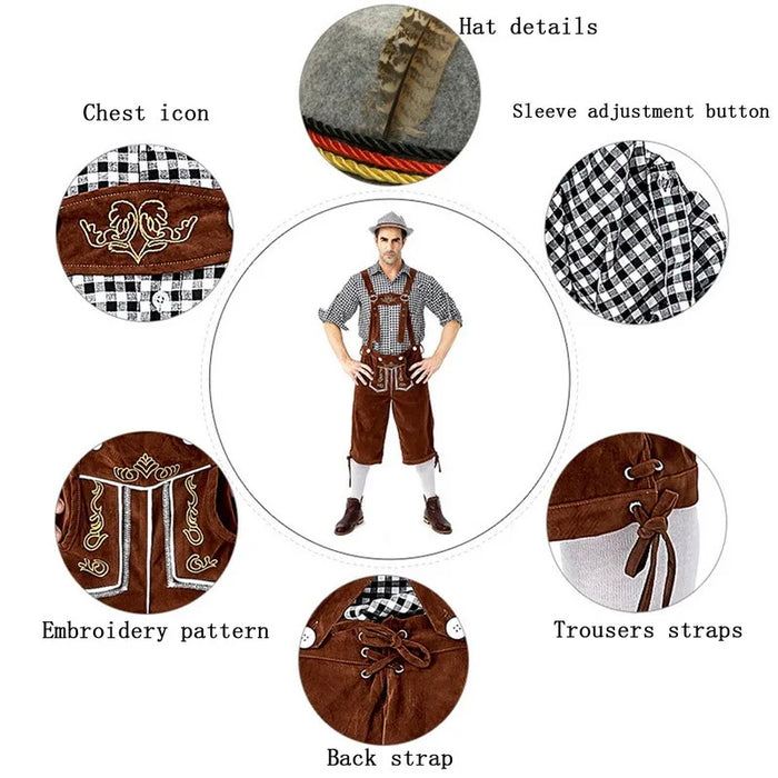 Traditionele Beierse Outfit - van klassieke lederhosen tot een charmant shirt en stijlvolle accessoires - huishoudmeester