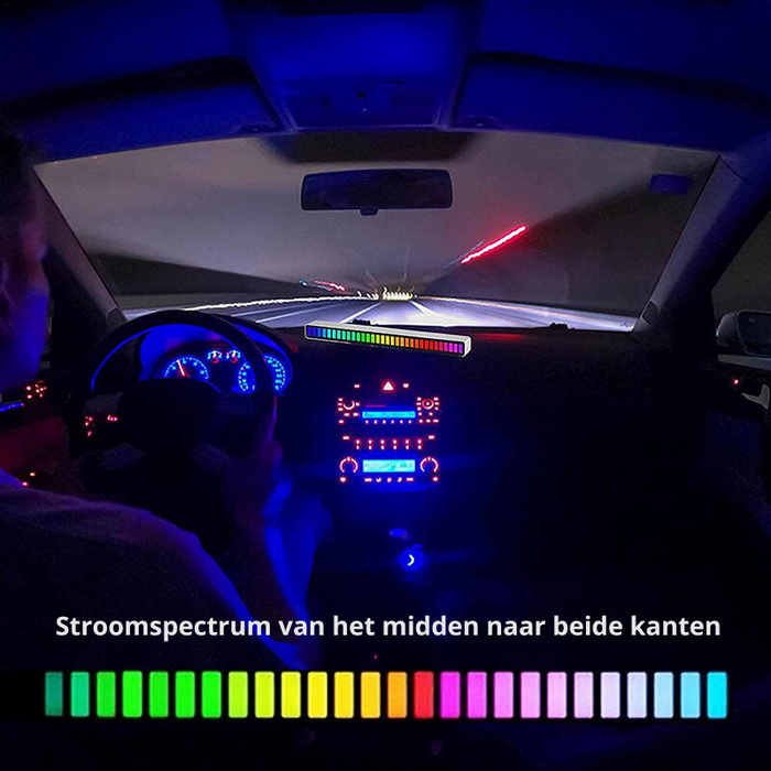 RGB-Lichtbalk - dynamische verlichtingseffecten die reageren op muziek - gebruiksvriendelijke bediening - huishoudmeester