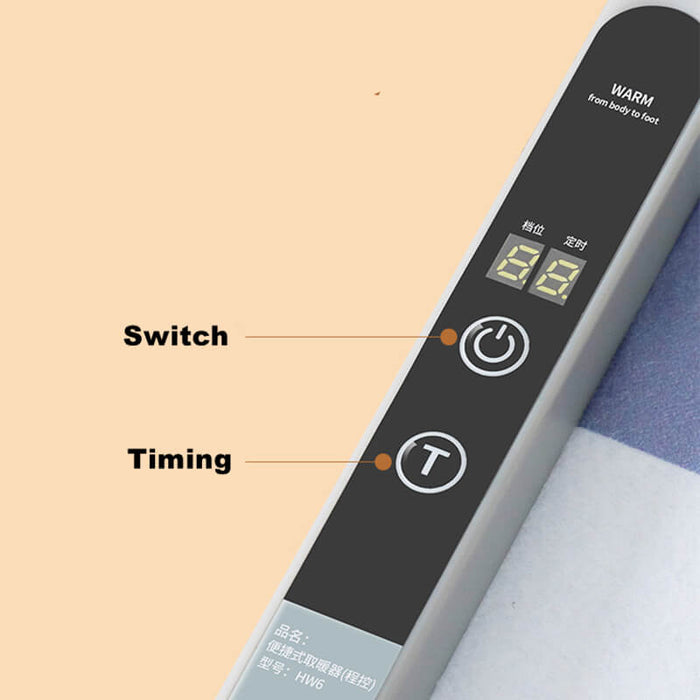 Opvouwbare Elektrische Voetverwarmer - een perfecte balans tussen warmte en draagbaarheid - verstelbare warmte en timer - huishoudmeester