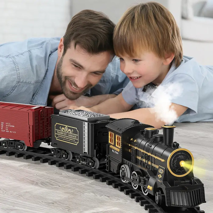 Feestelijke Express Elektrische Trein set - prachtig ontworpen diecast modellen en flexibele treinsporen - duurzame constructie - huishoudmeester