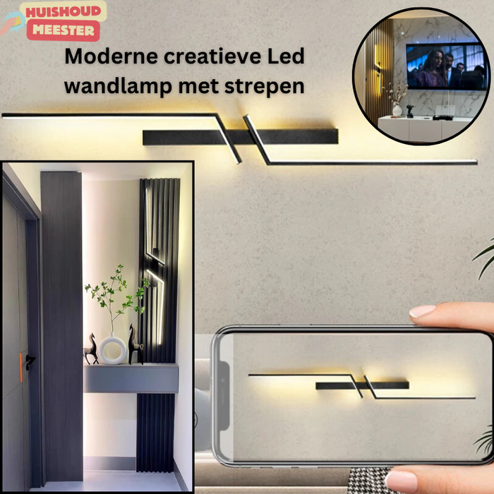 Moderne creatieve Led wandlamp met strepen